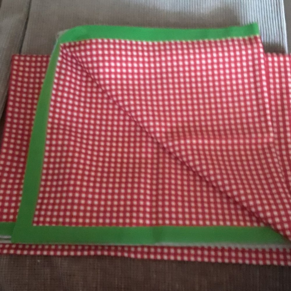 Tablecloth 'Chalet style" red/white